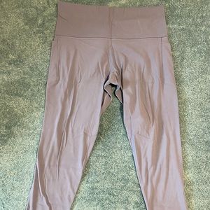Athleta Lavender 3/4 High Waisted Leggings 1X